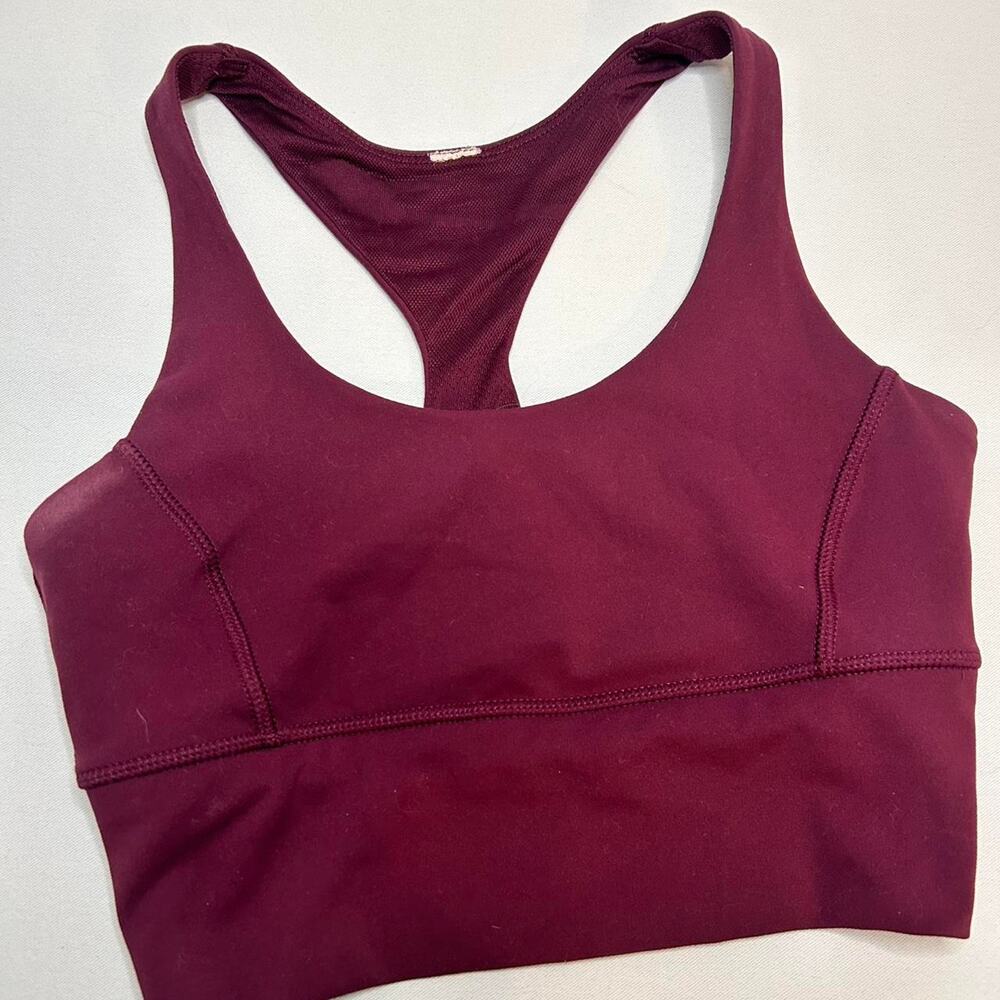 Baleaf burgundy racerback sports bra